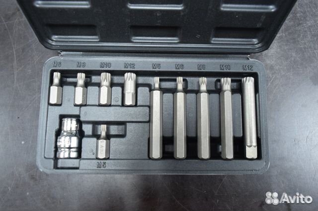 Набор бит м5-12 сплайн Сервис ключ