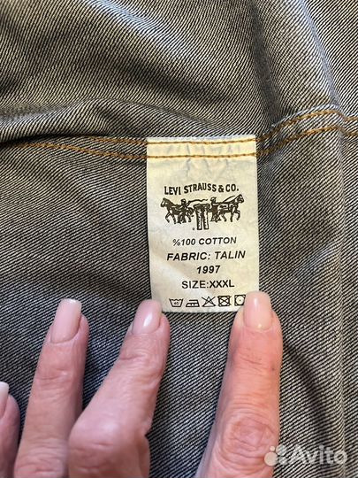 Джинсовая рубашка levis мужская