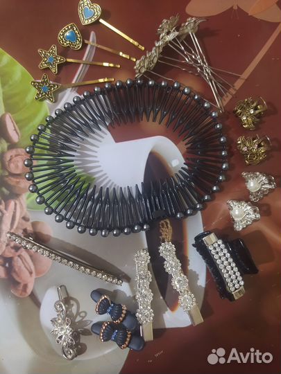 Заколки для волос разные, 3 фото