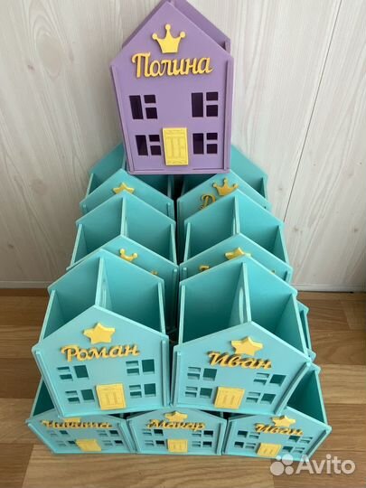 Карандашница домик