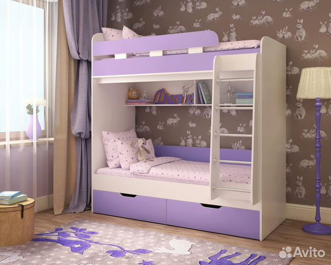 Двухъярусная кровать Юниор-5. Новая. Любые цвета