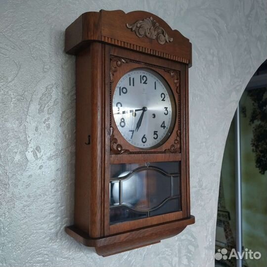Антикварные настенные часы Junghans 30-е годы