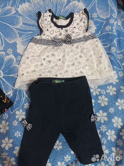 Детская одежда для девочек пакетом от 6 -12 мес