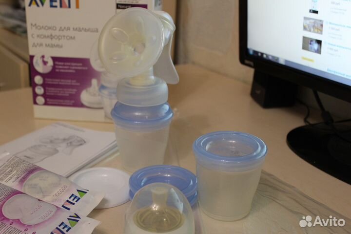 Ручной молокоотсос Avent natural