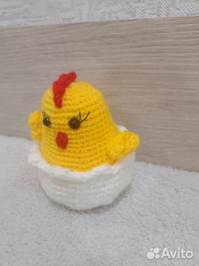 Вязаные цыплята
