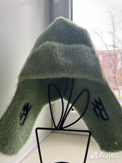 Шапка зимняя женская с ушками