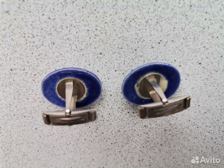 Запонки, эмаль, винтаж СССР