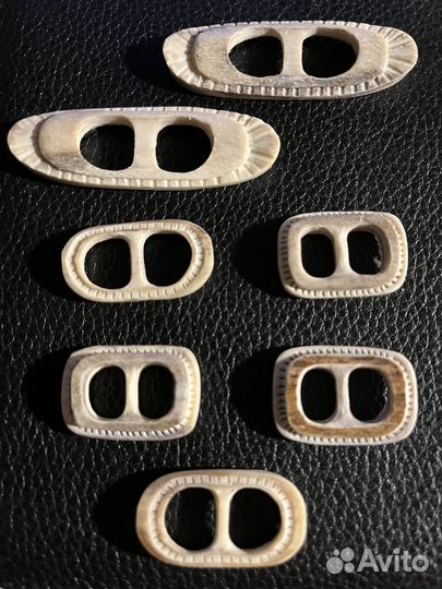 Пуговицы декоративные застежки из рога оленя
