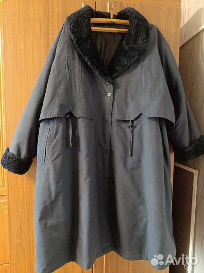 Пальто женское зимнее большой размер 80