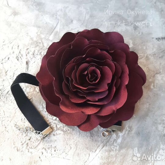 Чокер Винный пион