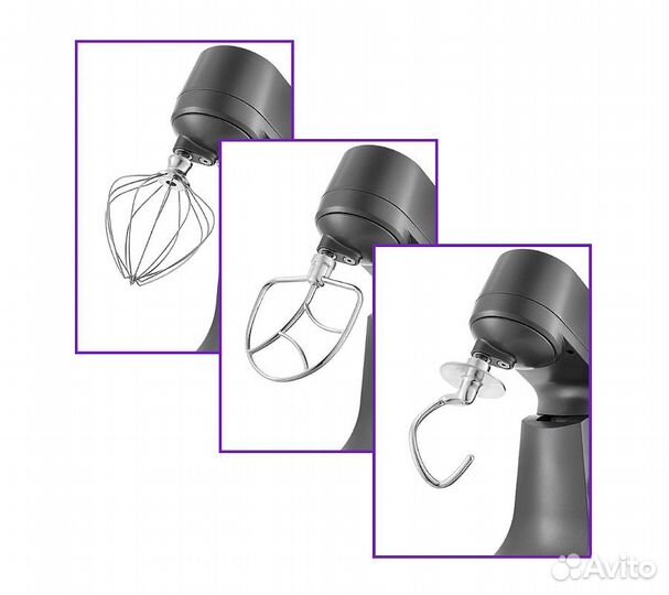 Цельнометаллический планетарный миксер Kitfort кт