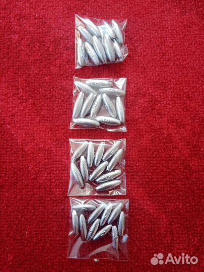 Набор грузил для рыбалки (жерлиц) 40шт