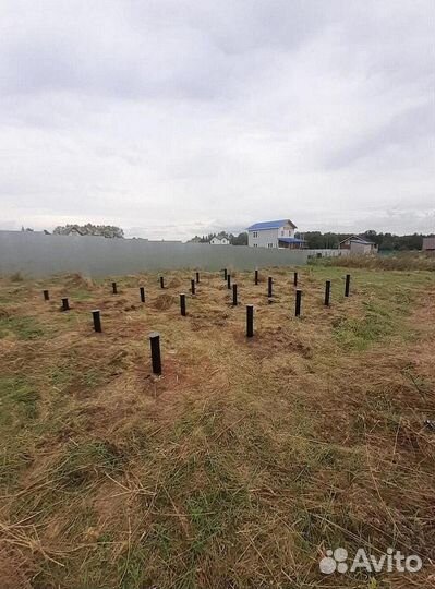 Винтовые сваи для забора