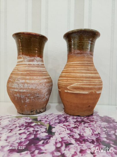 Глиняная крынка старинная,кувшин