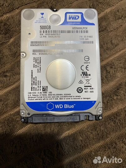 Wd Blue 500gb. WD5000lpcx