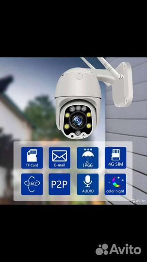 Уличная 4G Камера видеонаблюдения