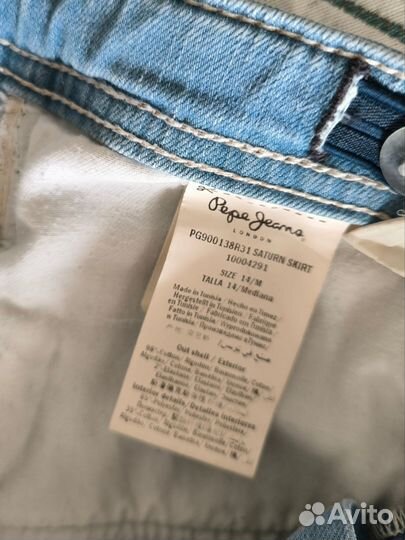 Джинсовая мини-юбка Pepe Jeans, Benetton новые