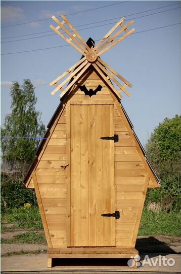 Дачный туалет деревянный SOX558