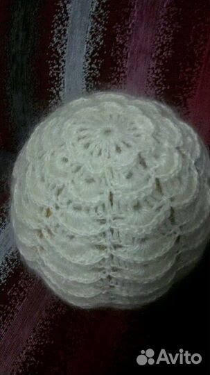 Шапочка из козьего пуха