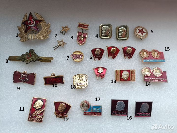 Значки СССР Ленин