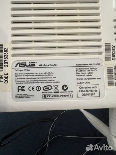 Wifi роутер Asus