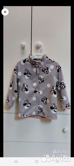 Флисовая кофта hm 98 для девочки
