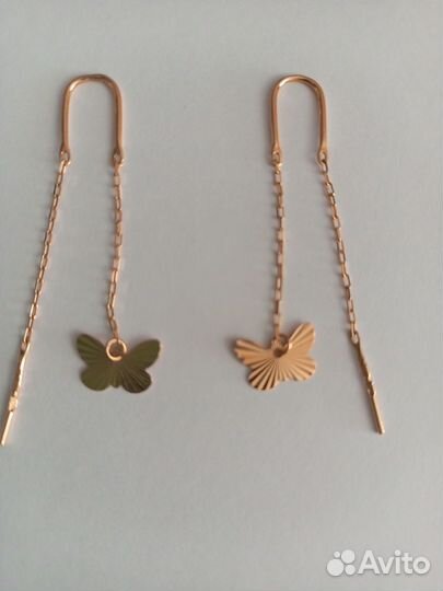 Золотые серьги