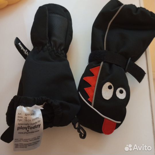 Варежки зимние детские