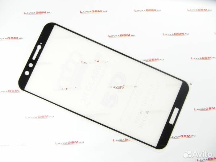 Защитное стекло для Honor 9 Lite Черное#5554