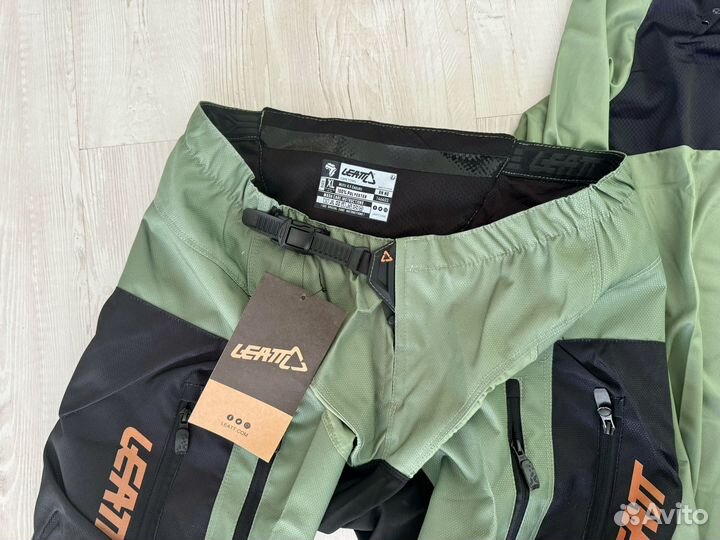Эндуро мото костюм leat зеленый