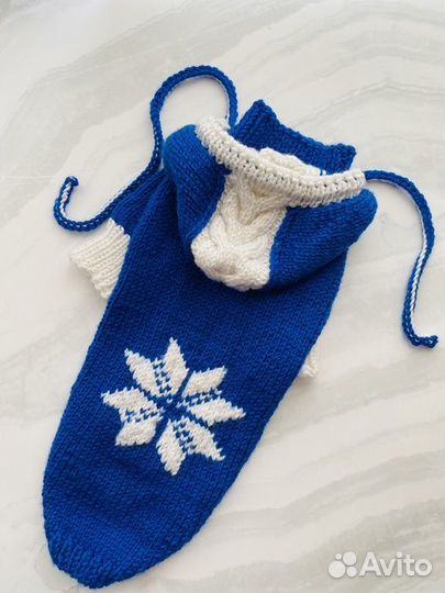 Свитер из полушерсти для собаки новогодний