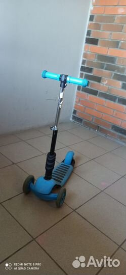 Самокат детский трехколесный бу