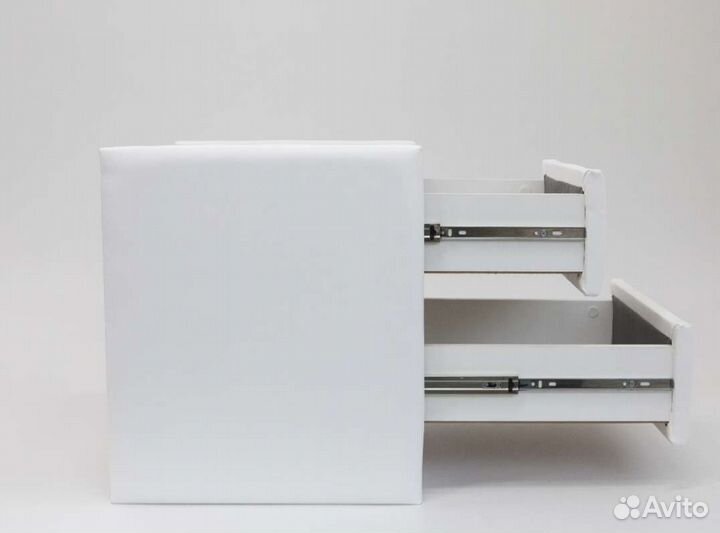 Тумба прикроватная белая новая,2 ящ,4640,546,5см