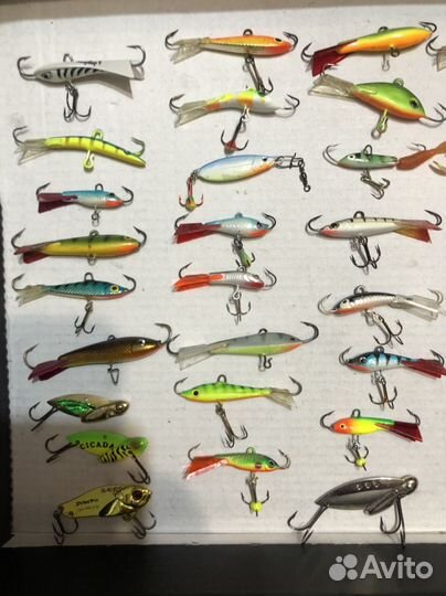 Зимние блесны и балансиры Rapala и др. комплектом
