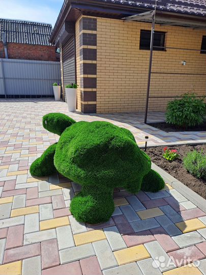 Топиарий фигуры,Геопластика укладка искус.газона