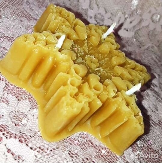 Свеча снежинка