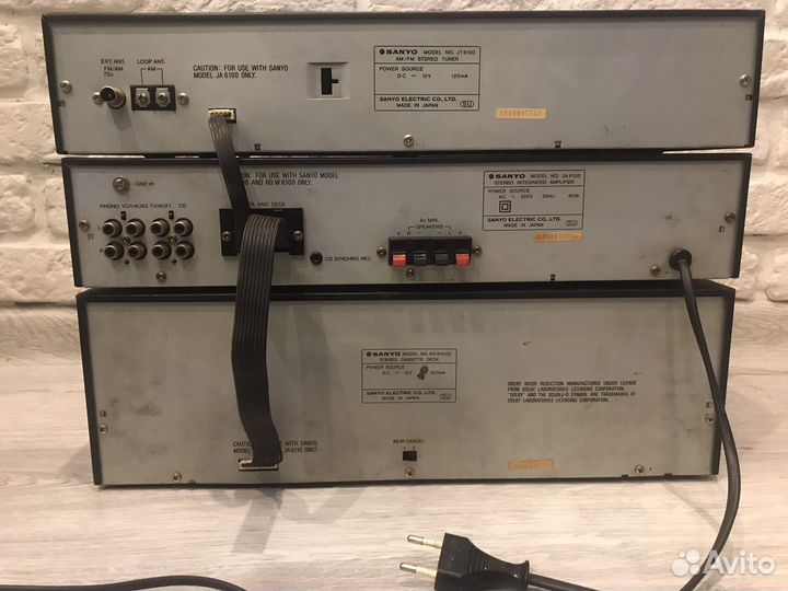 Sanyo ja6100 Усилитель Дека кассетная и тюнер