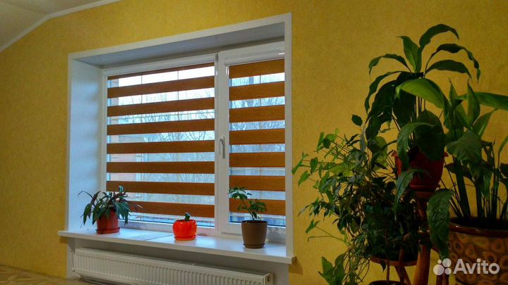 Рулонные шторы день ночь зебра Y291T-O36475