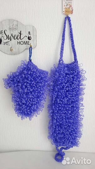 Мочалки ручной вязки