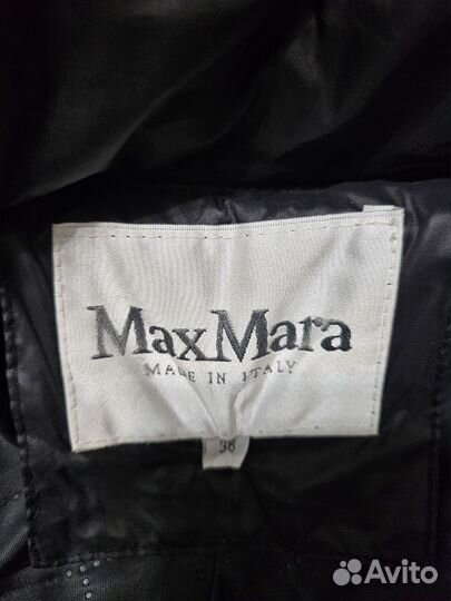 Пуховик max mara с чернобуркой