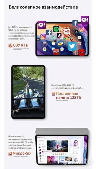 Планшет Teclast T40 Pro 2023 8/128 LTE новый