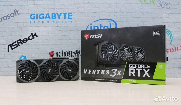 Видеокарта MSI RTX 3070 Ventus 3X OC 8Gb 256 Bit