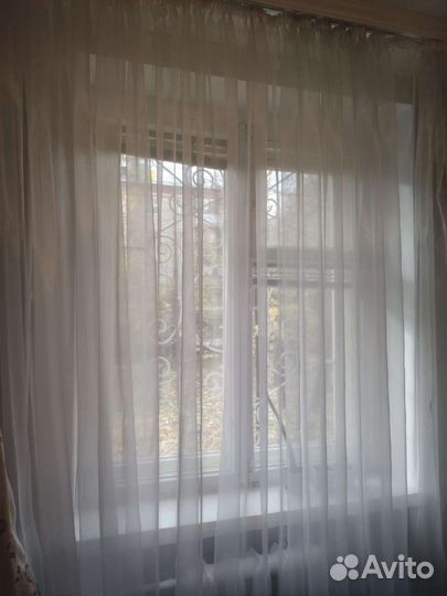 Тюль белая кристаллин 5 метров