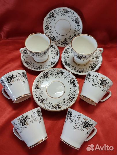 Кофейные пары лфз/костяной фарфор/ссср