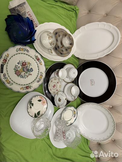 Посуда.Фарфор.из Германии.Блюда.Чайные пары.Новые