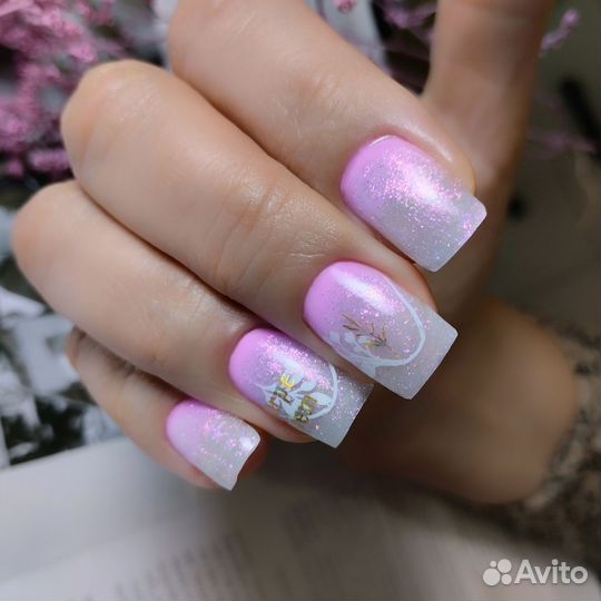 Маникюр, гель лак, наращивание