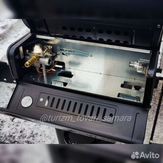 Газовый oбoгpeватель-плита