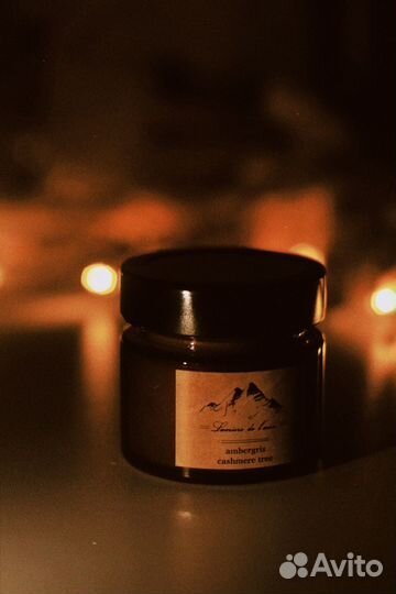 Ароматическая свеча ручной работы