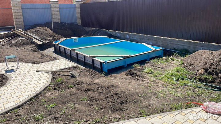 Бассейн из полипропилена 3х5х1,5