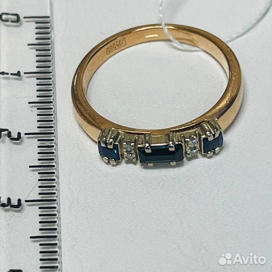 Кольцо с бриллиантом, цена за 1гр.585/6103